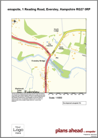 PDF Printed Plan StreetView - sample image
